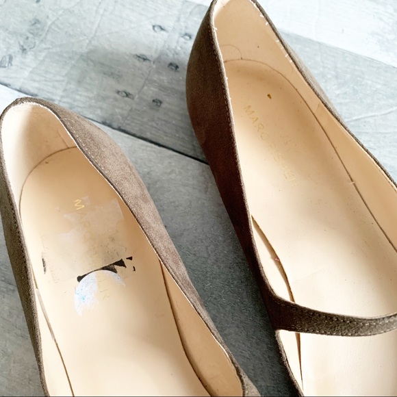 Marc Fisher | Olive Green Suede Pointed Flats 10 - Picture 5 of 5